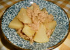 レンジで簡単！大根とひき肉の煮物です。♪