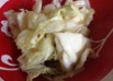 ５分で、包丁使わずキャベツの浅漬け