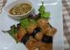 ささみ海苔巻き・薬味ソース添え