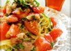 簡単♡トマトと生ハムの冷製パスタ