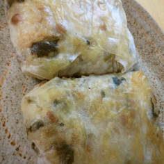 納豆ごはんの春巻き