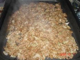 簡単　おいしい　もんじゃ(カレー、たらこ)