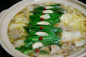 我が家流もつ鍋(醤油味)