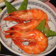 殻つきえびの酒塩煮