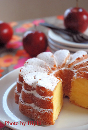 りんごのクリームケーキ