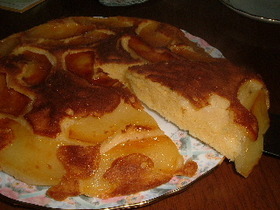 フライパンアップルケーキ