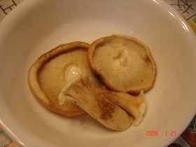 椎茸のしんなり素焼き