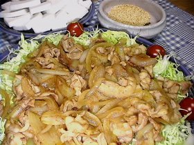 豚バラ肉の生姜焼き