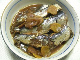いわしの梅しょうが煮