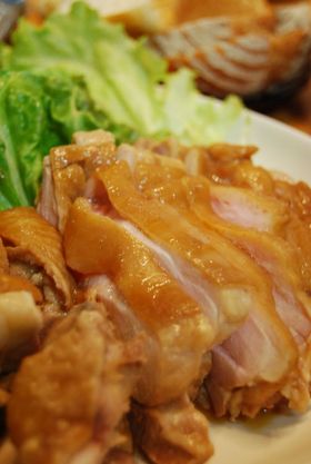 チキンのワイン煮込み。