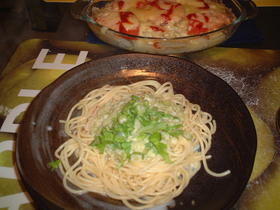 ブロッコリーと生クリームのパスタ