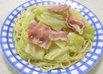 キャベツとベーコンのスープパスタ