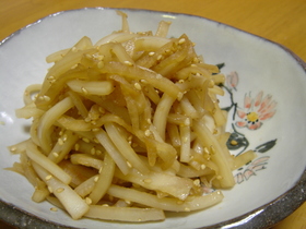 捨てないで！大根の皮のきんぴら