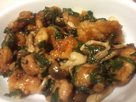 ニラたっぷり♪とりの照り焼き