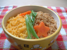 ** 我が家のそぼろ御飯@高野豆腐 **