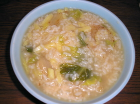 からしキャベツ雑炊
