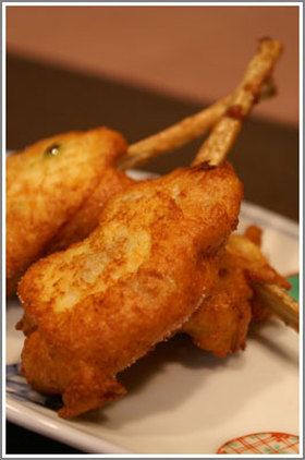 コリコリ豆腐揚げ　ごぼうスティック