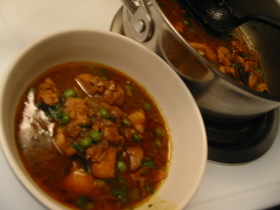 インドのチキンカレー