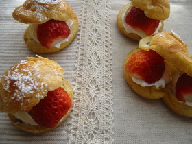 簡単♪一口サイズのシュークリーム