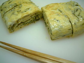 めかぶ入り卵焼き