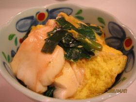 にらと豆腐の卵とじ