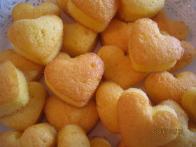 ♡♡ハートのひとくちケーキ♡♡