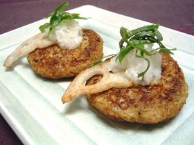 和風シャキシャキ♪れんこんハンバーグ