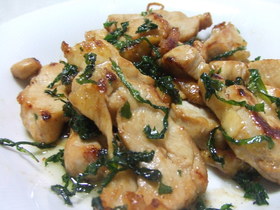 鶏肉の青じそ焼き