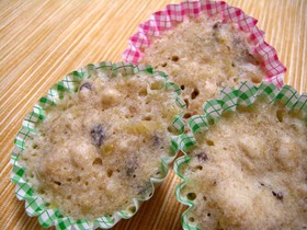For kids!レンジ蒸し器で蒸しパン