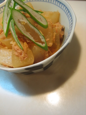 大根とツナの生姜煮