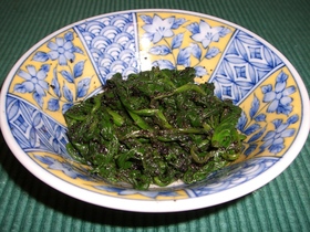 簡単ほうれん草のごま和え