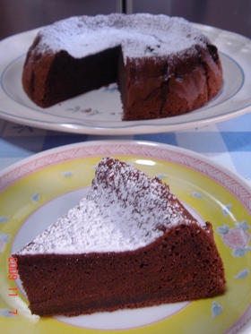 ココアで作る☆簡単ガトーショコラ☆