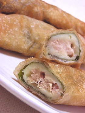 簡単！春巻き＜大葉＆チーズ＆ツナマヨ＞