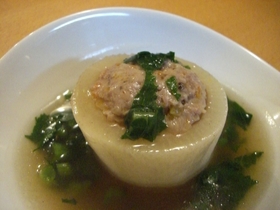 肉詰め蒸し大根