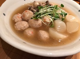 かぶと鶏肉団子の煮物