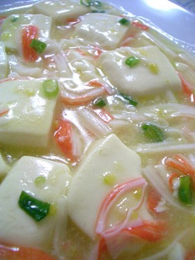 ◆我が家の定番◆カニ??あんかけ豆腐