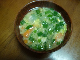 にらたまの味噌汁
