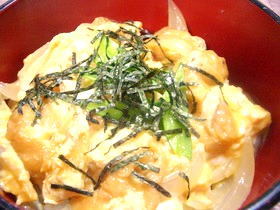 親子じゃないけど親子丼(;^_^A 