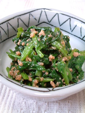 ☆ほうれん草の肉味噌和え☆