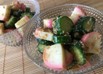 きゅうりとかまぼこのごま和え