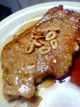 豚肉のソテー~にんにく醤油で~