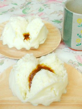 手抜きメニューで即席カレーまん風蒸しパン