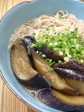 田舎風なすとそうめんの煮物