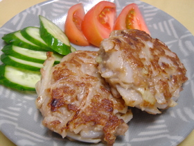 玉ねぎゴロゴロ☆いわしバーグ