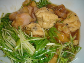 簡単　鶏の治部煮風(じぶに風)