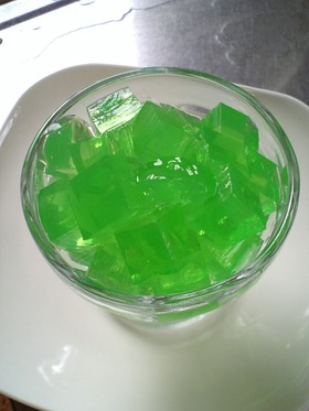 mamakissのカキ氷シロップでゼリー