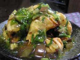 揚げ餃子の野菜あんかけ