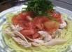 鶏とトマトの冷やし中華