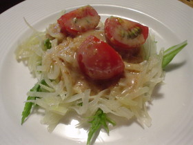 じゃがいもと水菜のサラダ