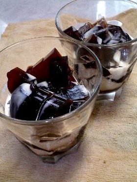 冷たいデザート♪コーヒー寒天